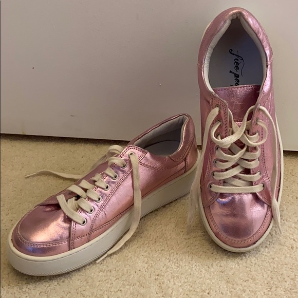 39 FP Sneakers Leather Metallic FP Letterman Pink - Picture 2 of 5